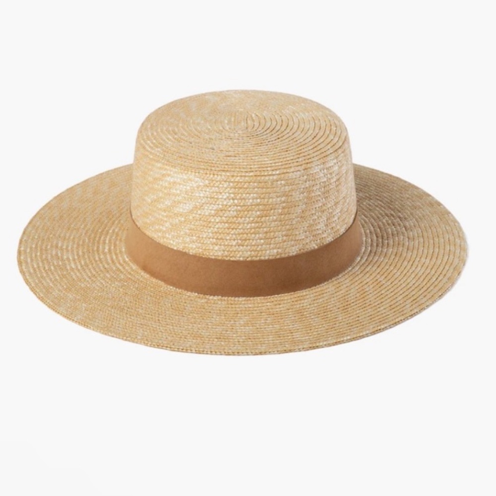 Lack Of Color Spencer Boater Straw Hat w/ Suede Band Small - Picture 3 of 3